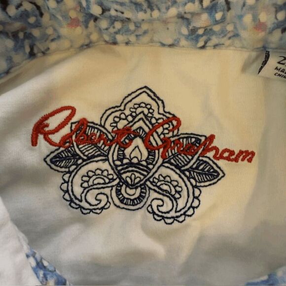 Robert Graham Men's Classic Fit Cotton Knowledge Wisdom Truth Polo White 2XL - Picture 5 of 9